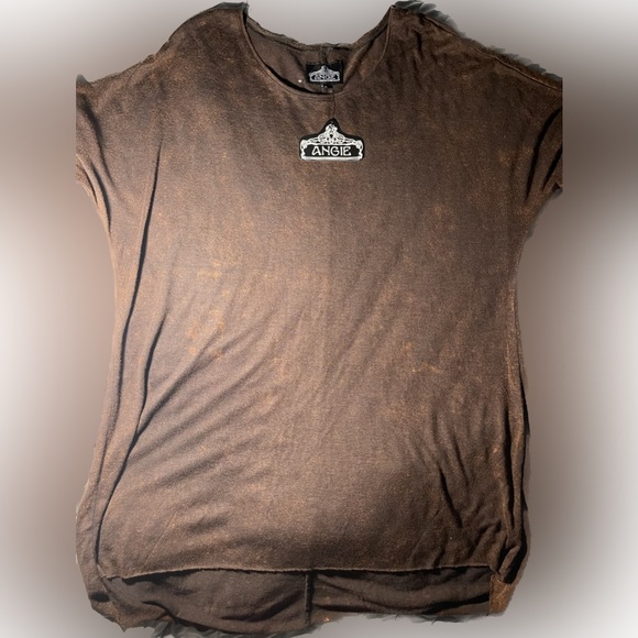 ANGIE WOMENS BLOUSE SIZE LARGE NEW COPPER COLOR - Picture 1 of 3